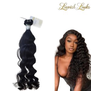 Loose Curls Human Hair Weave Bundle